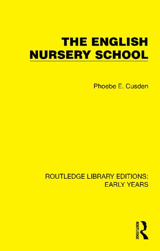 The English Nursery School (PDF/EPUB Version)