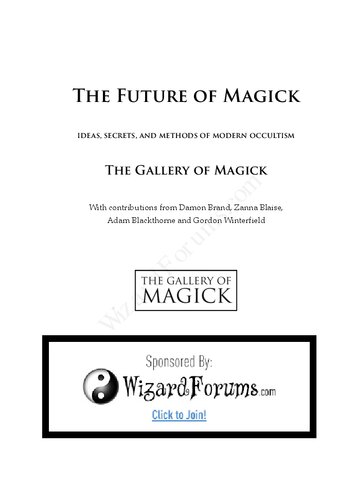 The future of Magick (PDF/EPUB Version)