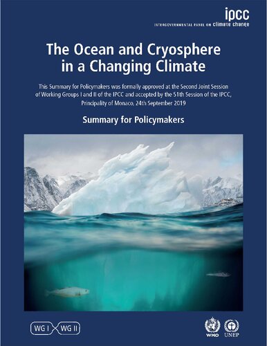 The Ocean and Cryosphere in a Changing Climate: Special Report of the Intergovernmental Panel on Climate Change (PDF/EPUB Version)