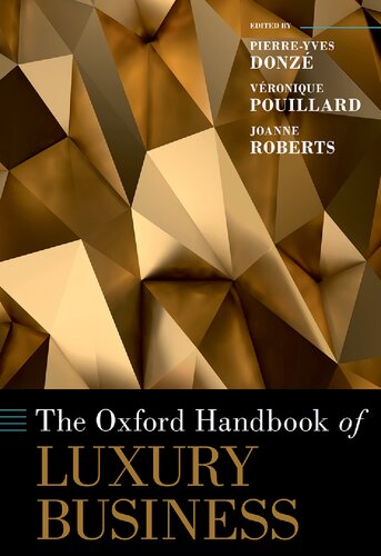 The Oxford handbook of luxury business (PDF/EPUB Version)