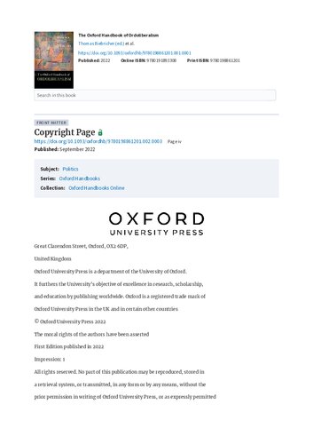 The Oxford Handbook of Ordoliberalism (PDF/EPUB Version)