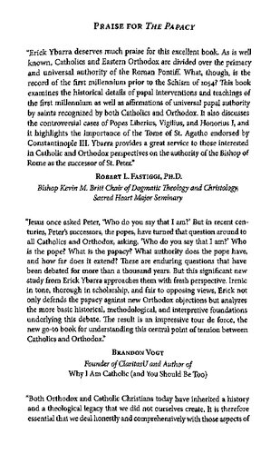 The Papacy: Revisiting the Debate Between Catholics and Orthodox (PDF/EPUB Version)