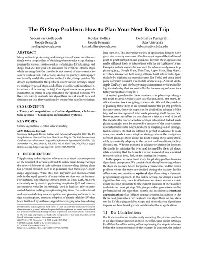 The Pit Stop Problem: How to Plan Your Next Road Trip (PDF/EPUB Version)