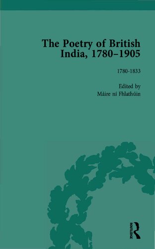 The Poetry of British India, 1780–1905, 2-Volume Set (PDF/EPUB Version)