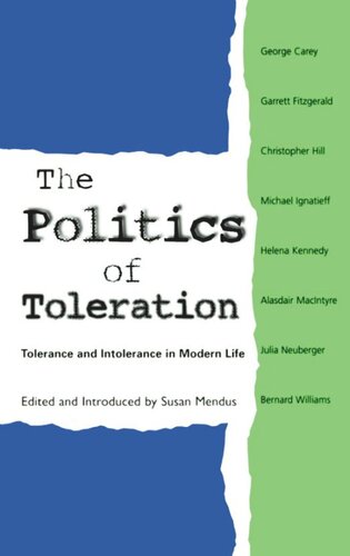 The Politics of Toleration: Tolerance and Intolerance in Modern Life (PDF/EPUB Version)