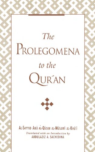 The Prolegomena to the Qur'an (PDF/EPUB Version)