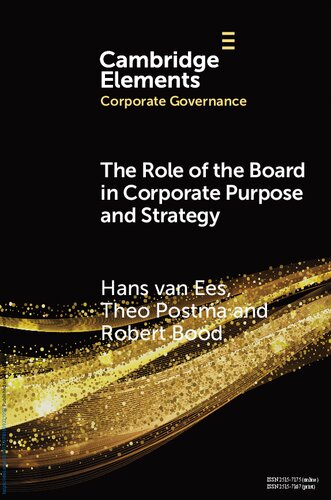The Role of the Board in Corporate Purpose and Strategy (PDF/EPUB Version)