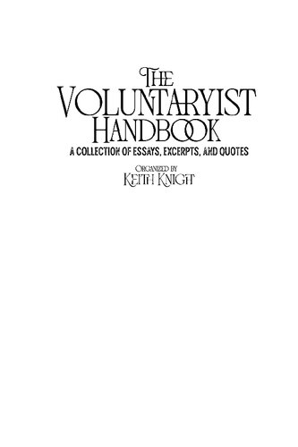 The Voluntaryist Handbook (PDF/EPUB Version)