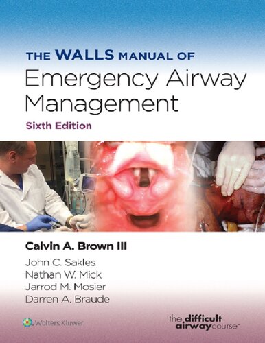The Walls Manual of Emergency Airway Management (PDF/EPUB Version)