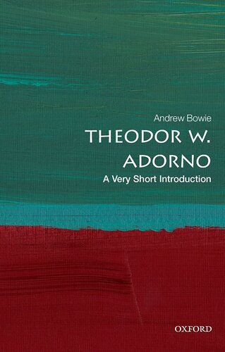 Theodor W. Adorno (PDF/EPUB Version)