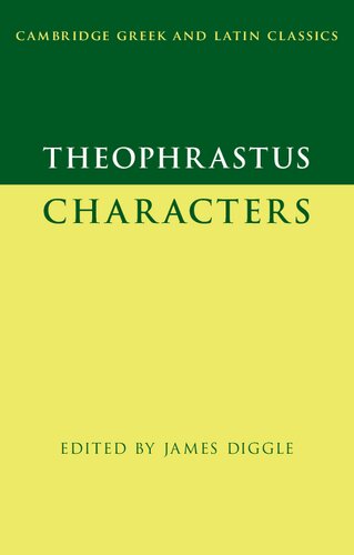 Theophrastus: Characters (PDF/EPUB Version)