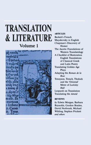 Translation and Literature 1 (PDF/EPUB Version)