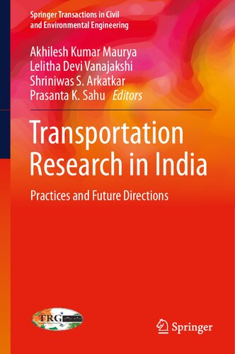 Transportation Research in India: Practices and Future Directions (PDF/EPUB Version)