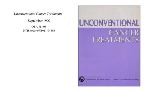 Unconventional Cancer Treatments PDF : Gerson, Pauling, Vitamin C, Budwig, Laetrile, Laetrille, Vitamin B17, Revici, etc (PDF/EPUB Version)
