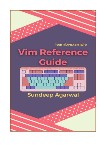 Vim Reference Guide (PDF/EPUB Version)