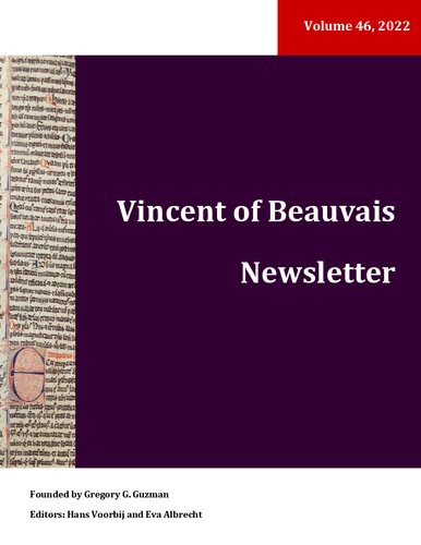 Vincent of Beauvais Newsletter (PDF/EPUB Version)
