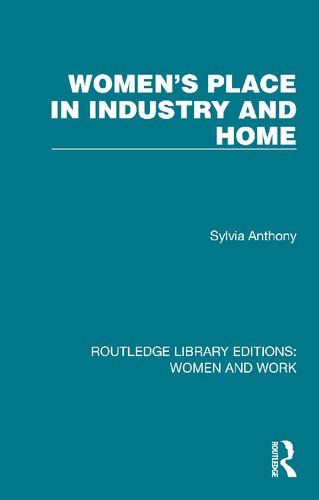 Women's Place in Industry and Home (PDF/EPUB Version)