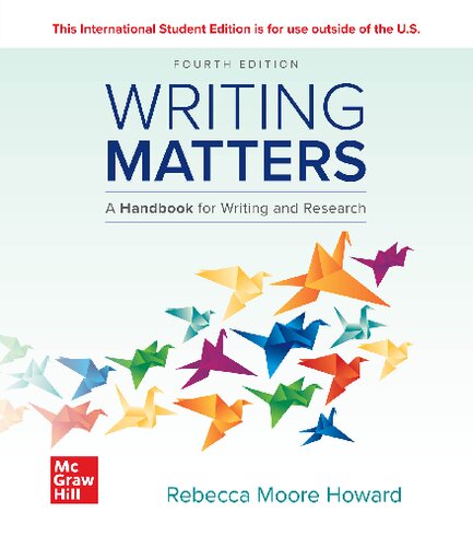 Writing Matters: A Handbook for Writing and Research (PDF/EPUB Version)