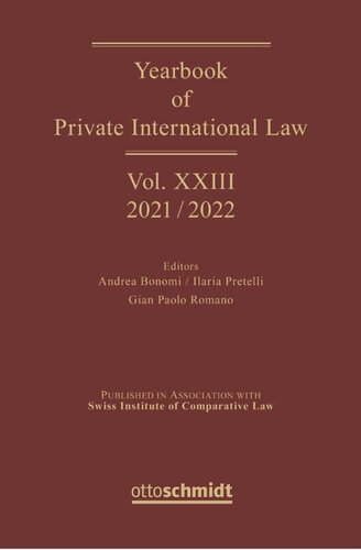 Yearbook of Private International Law: Yearbook of Private International Law Vol. XXIII - 2021/2022 (PDF/EPUB Version)